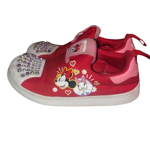 Big Girl Size 1 1/2 Custom Bling Adidas - Picture 4 of 9